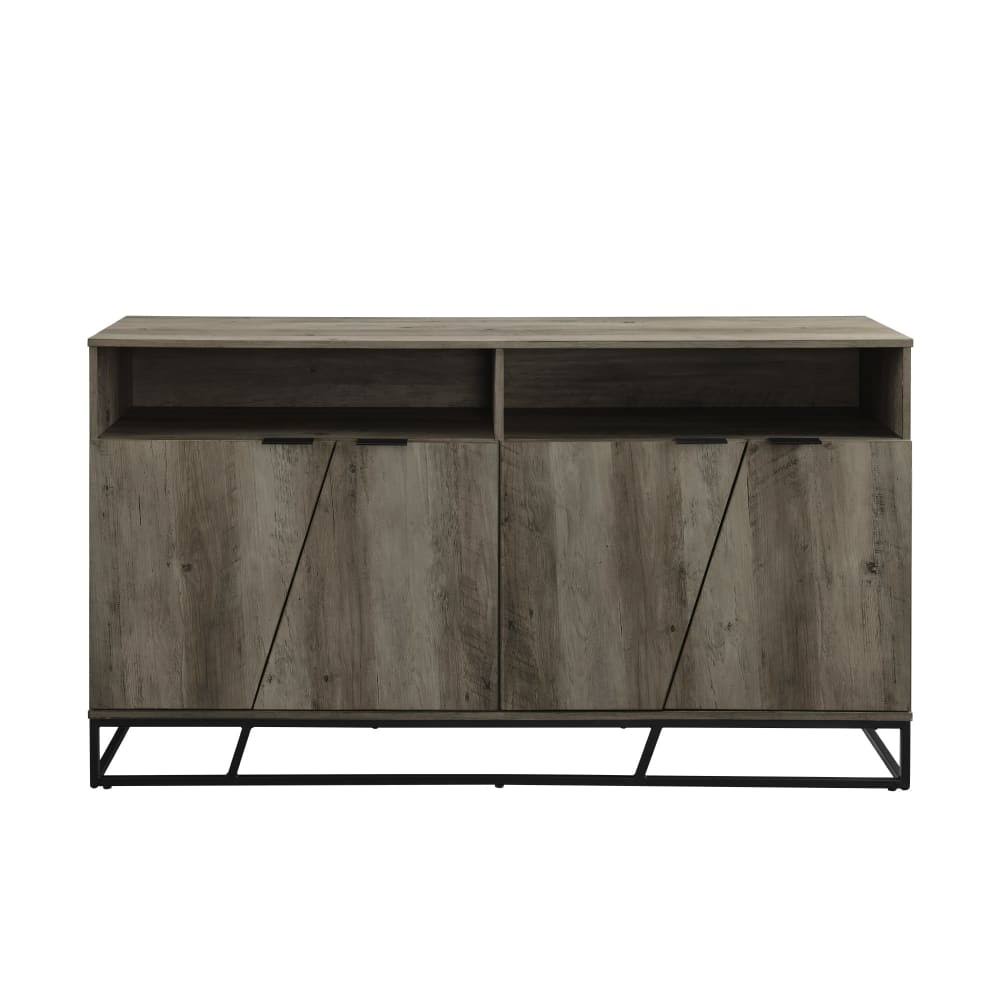 Angled Door Sideboard - Dark Walnut N337205