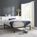 King Wood Slat Metal Bed Frame J7517