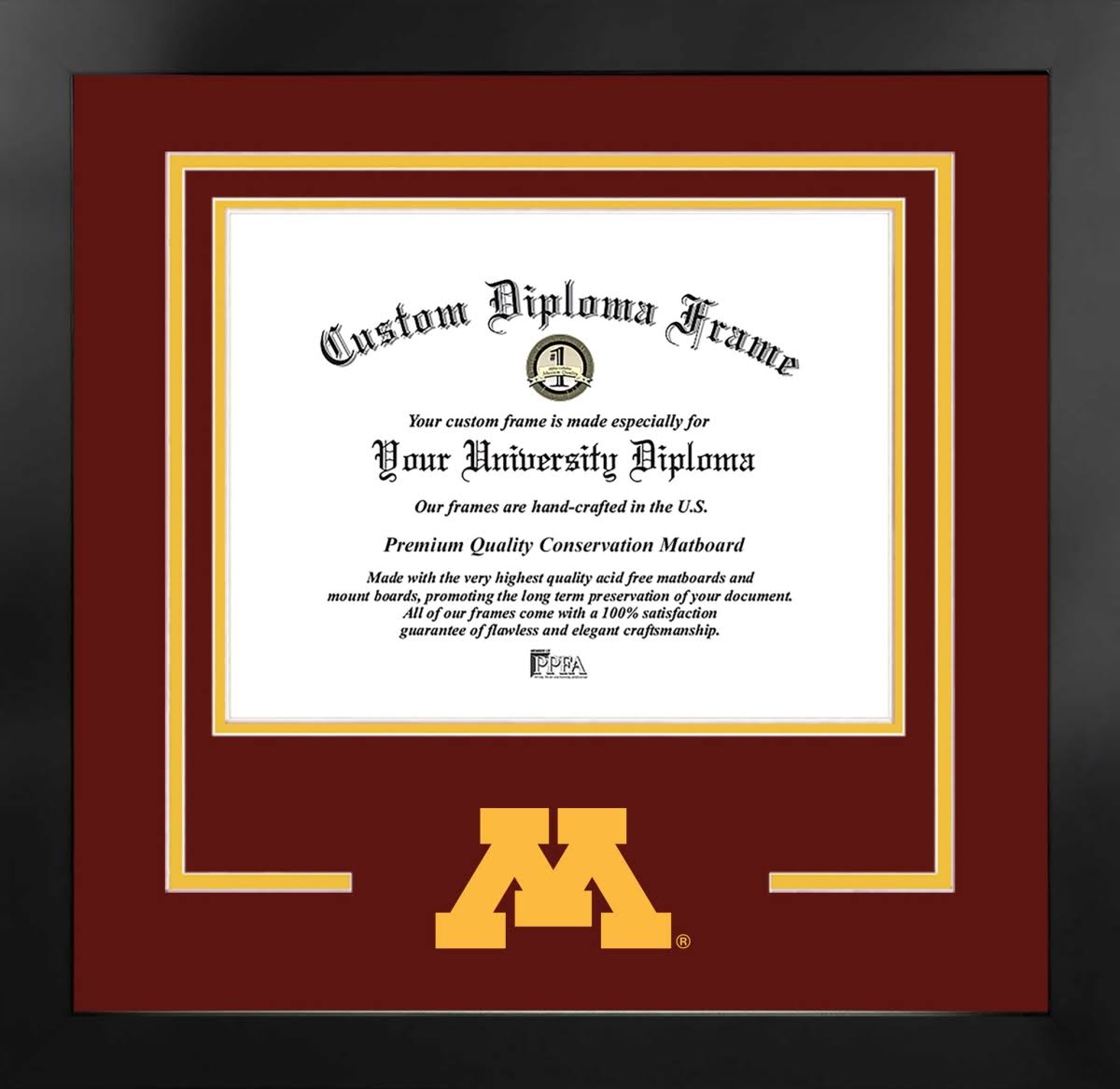 11 x 8.5 in. Black Frame Diploma F5466