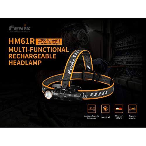 1200 Lumen Rechargeable Headlamp with White & Red Lights H65193