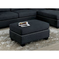 Grey Fabric Upholstered Ottoman H1618
