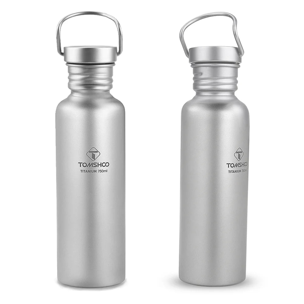 750ml Full Titanium Bottle Ultralight Outdoor Camping Hiking Cycling Bottle J6775