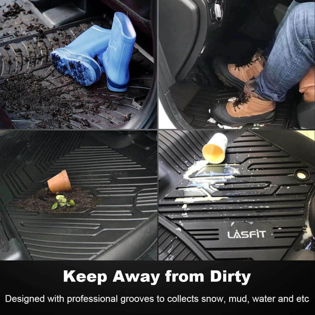 Black TPE Car Floor Mats for Toyota Highlander P534