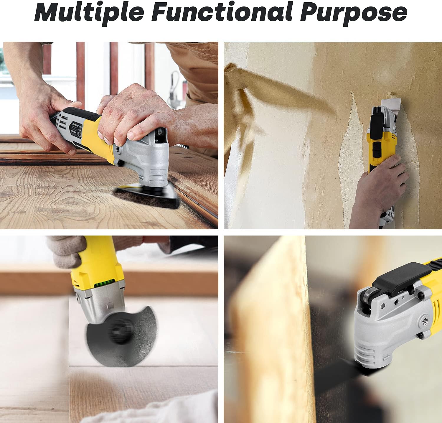 Oscillating Multitool with 6 Variable Speeds and 28pcs Accessories and Carrying Bag J341909