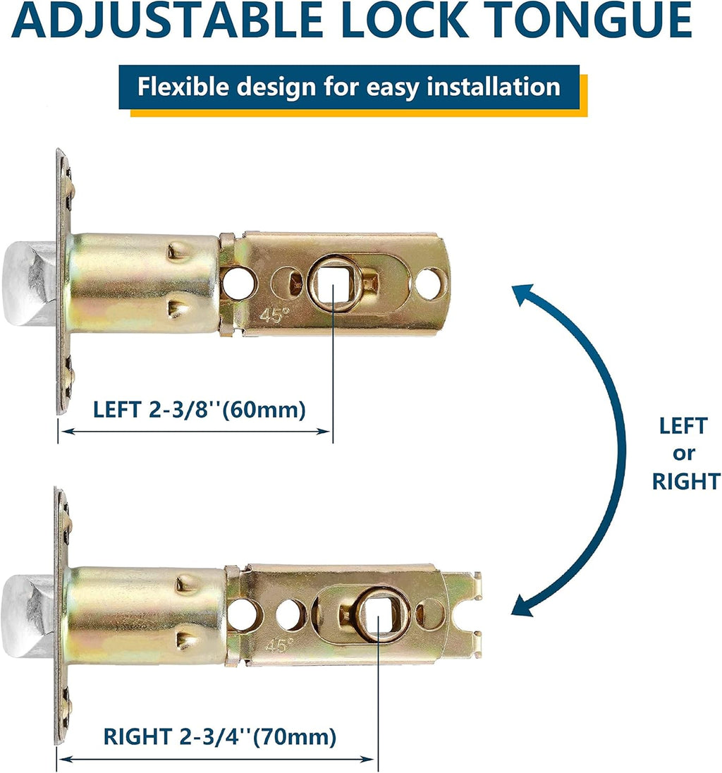 3 Pack Door Lever Handle Satin Nickel/Brushed Nickel Finish Pack of 2 X1676