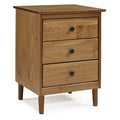 3-Drawer Solid Wood Nightstand X159