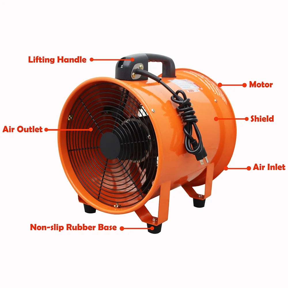 12 inch Portable Air Extractor Fan with Flexible Hose J4288