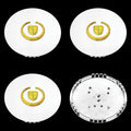 Set of 4 Chrome & Gold 17 inch 20 inch Wheel Hub Center Caps C980211