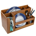Teak Dish Cup Utensil Holder P10099