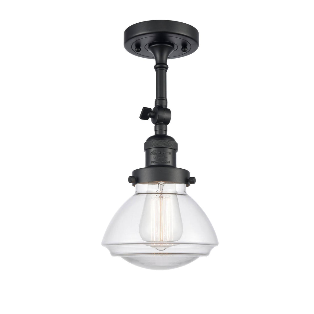 Black LED Semi Flush Mount G598