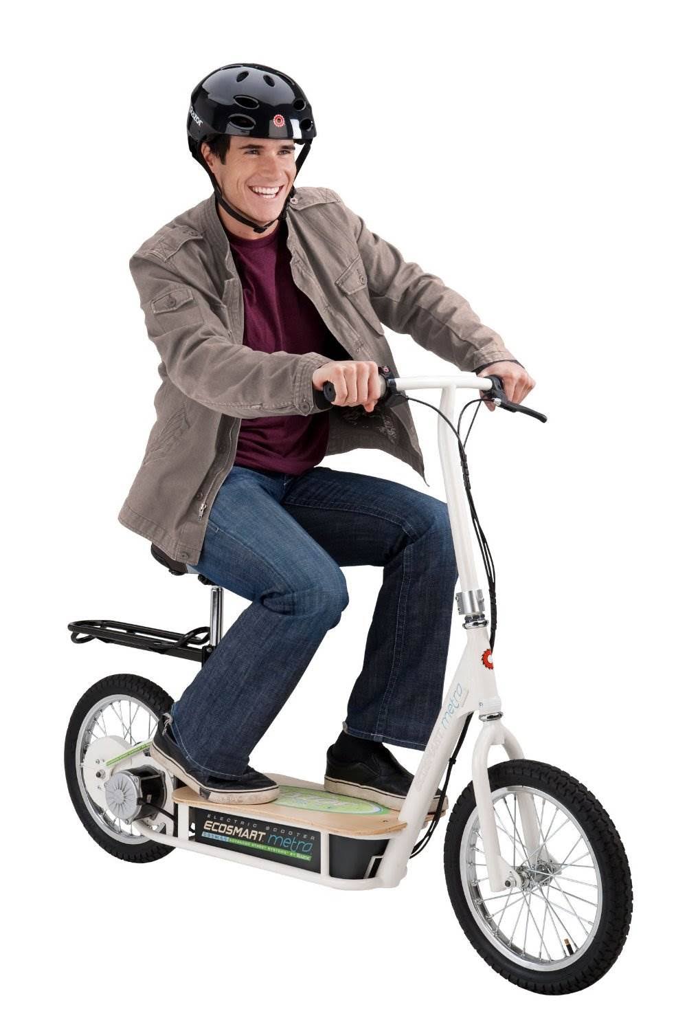Green Electric Scooter with Seat E429240