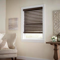 Espresso Cordless Room Darkening 2.5 in. Premium Faux Wood Blind Y4073
