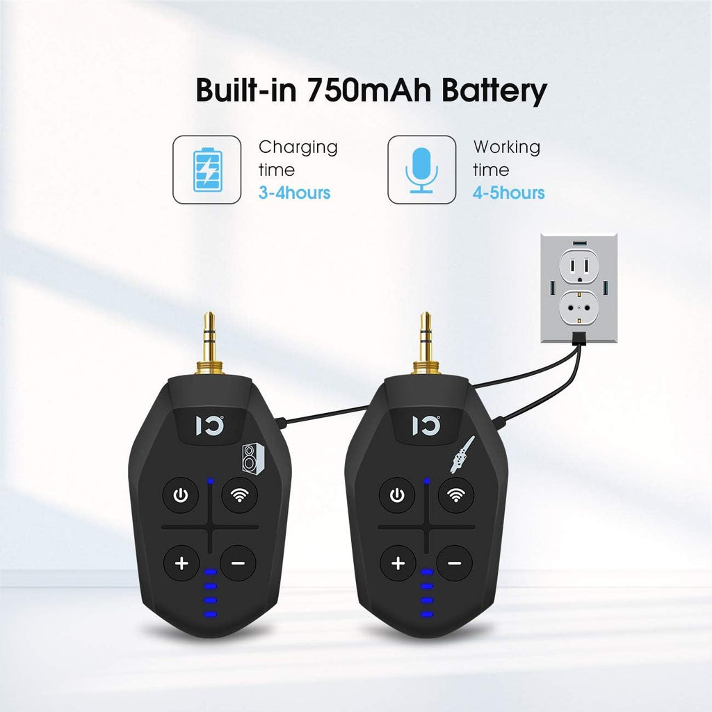 Wireless Guitar Transmitter Receiver Set Pack of 2 Y8144