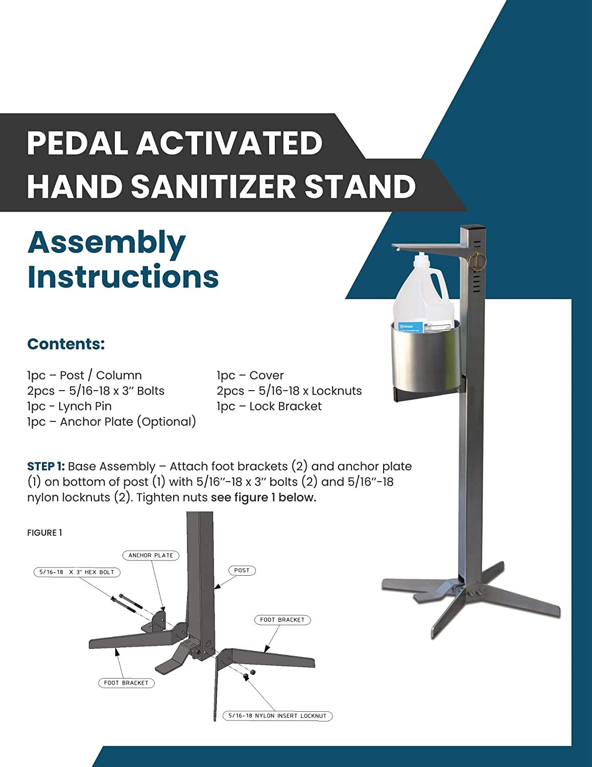 Industrial Hand Sanitizer Stand U30032