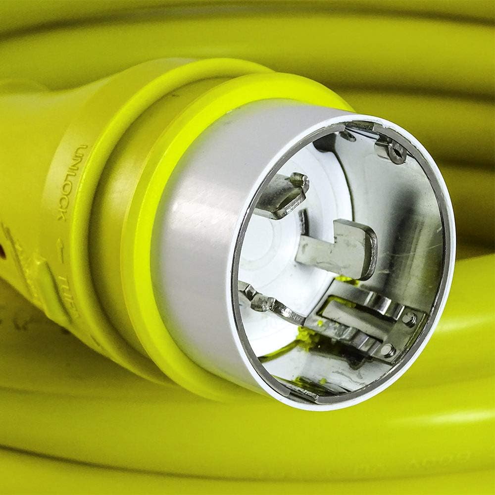 25FT 50 Amp NEMA SS2-50P to SS2-50R Shore Power Cord Extension R6755