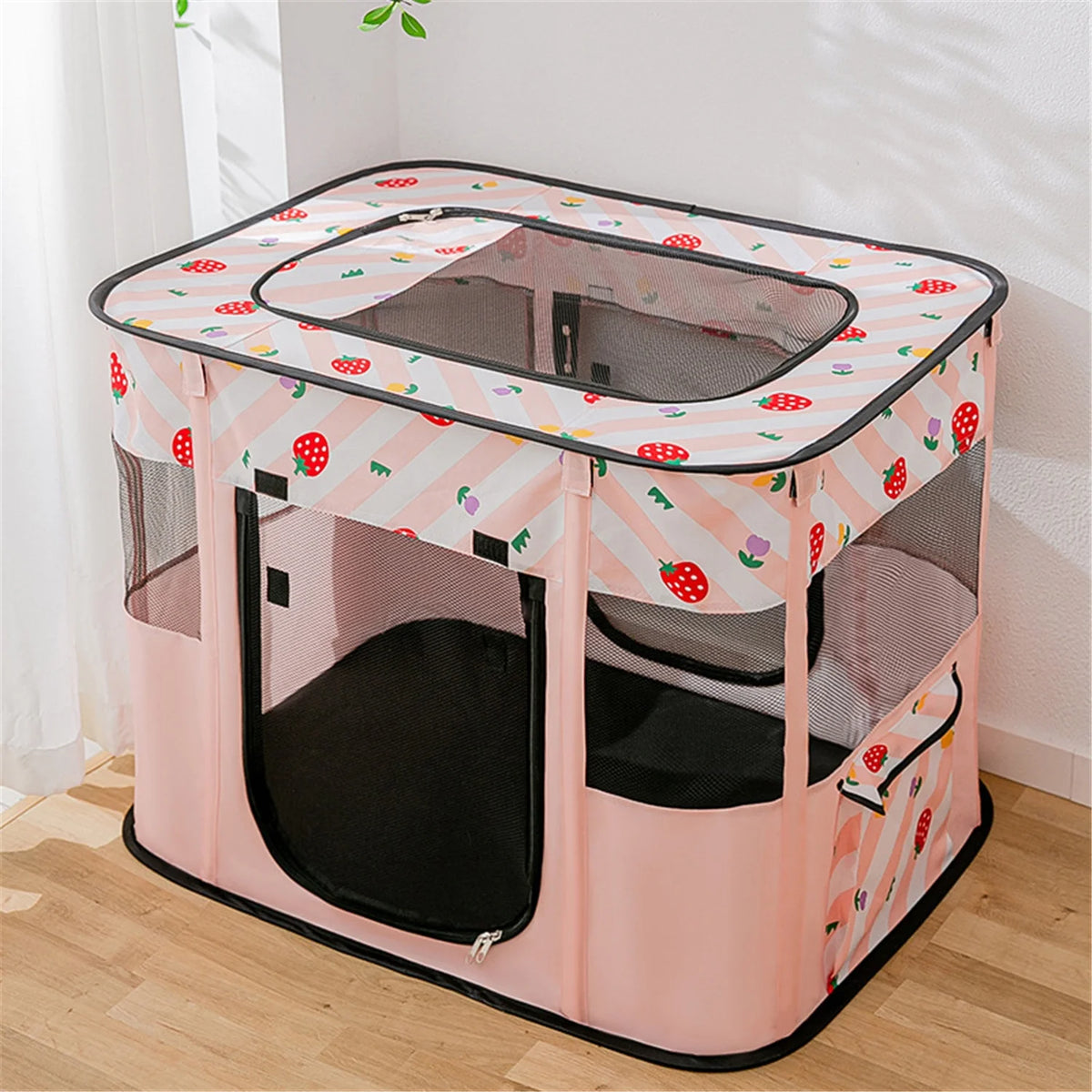 Portable Foldable Pet Playpen with Handbag O5327