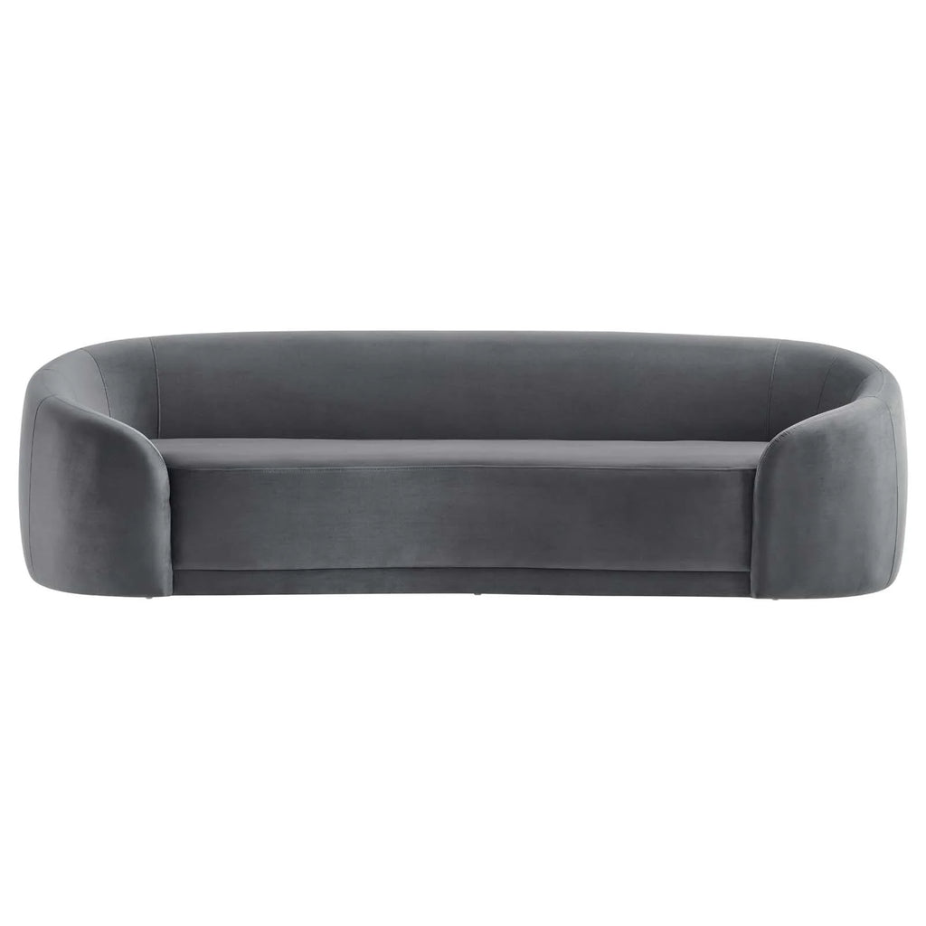 Gray Performance Velvet Sofa D6952