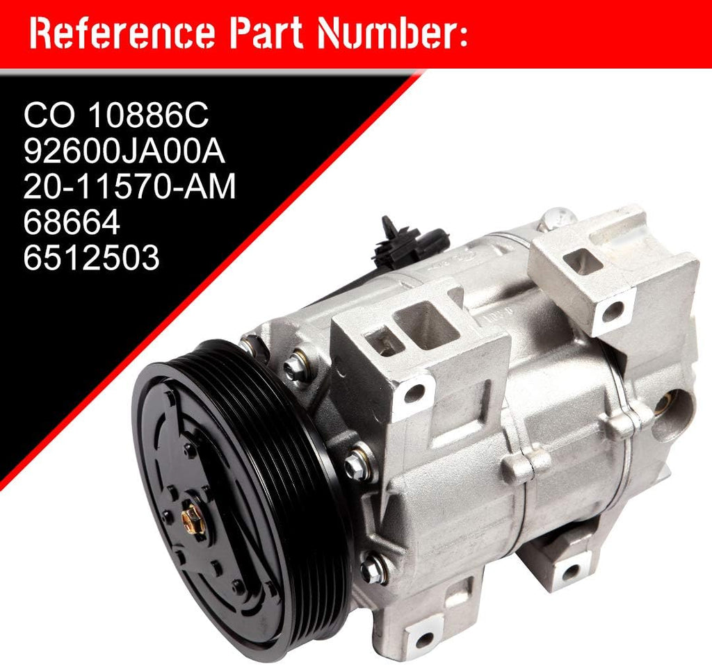 Air Conditioning Compressor for 2.5L 2007-2011 W1199