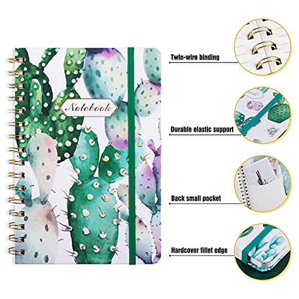 3 Pack A5 Spiral Notebook, Ruled Journal, Hardcover, 160 Pages L8689