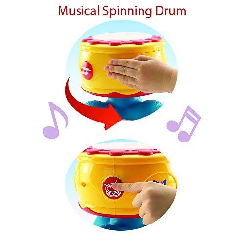 Infant Baby Bongo Drum Musical Toy with Lights Sounds S351315