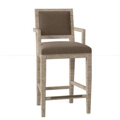 Pewter/French Oak Bar Stool (30x22 Seat Height) S575868