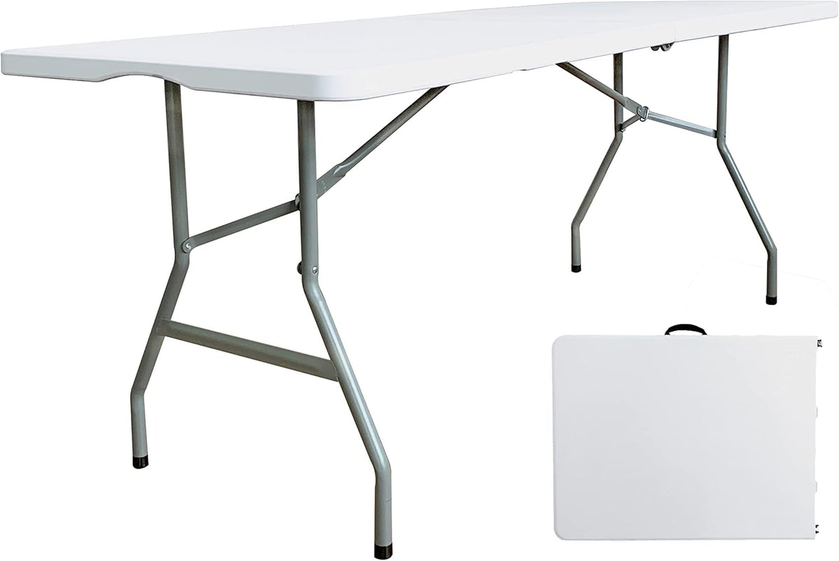 6 Foot Folding Plastic Utility Table with Handle U840