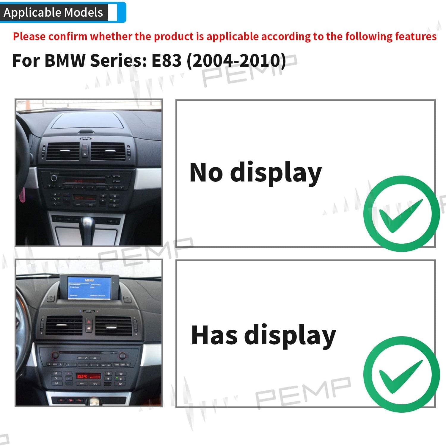 10.25 IPS Touch Screen CarPlay Android Auto for BMW X3 N297