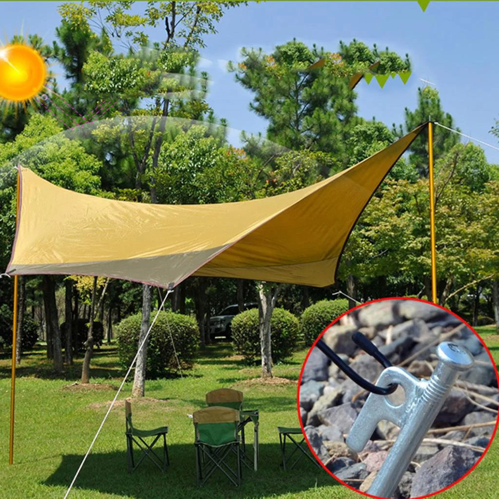 4 Pcs Stainless Steel 40cm Tent Stakes I854078