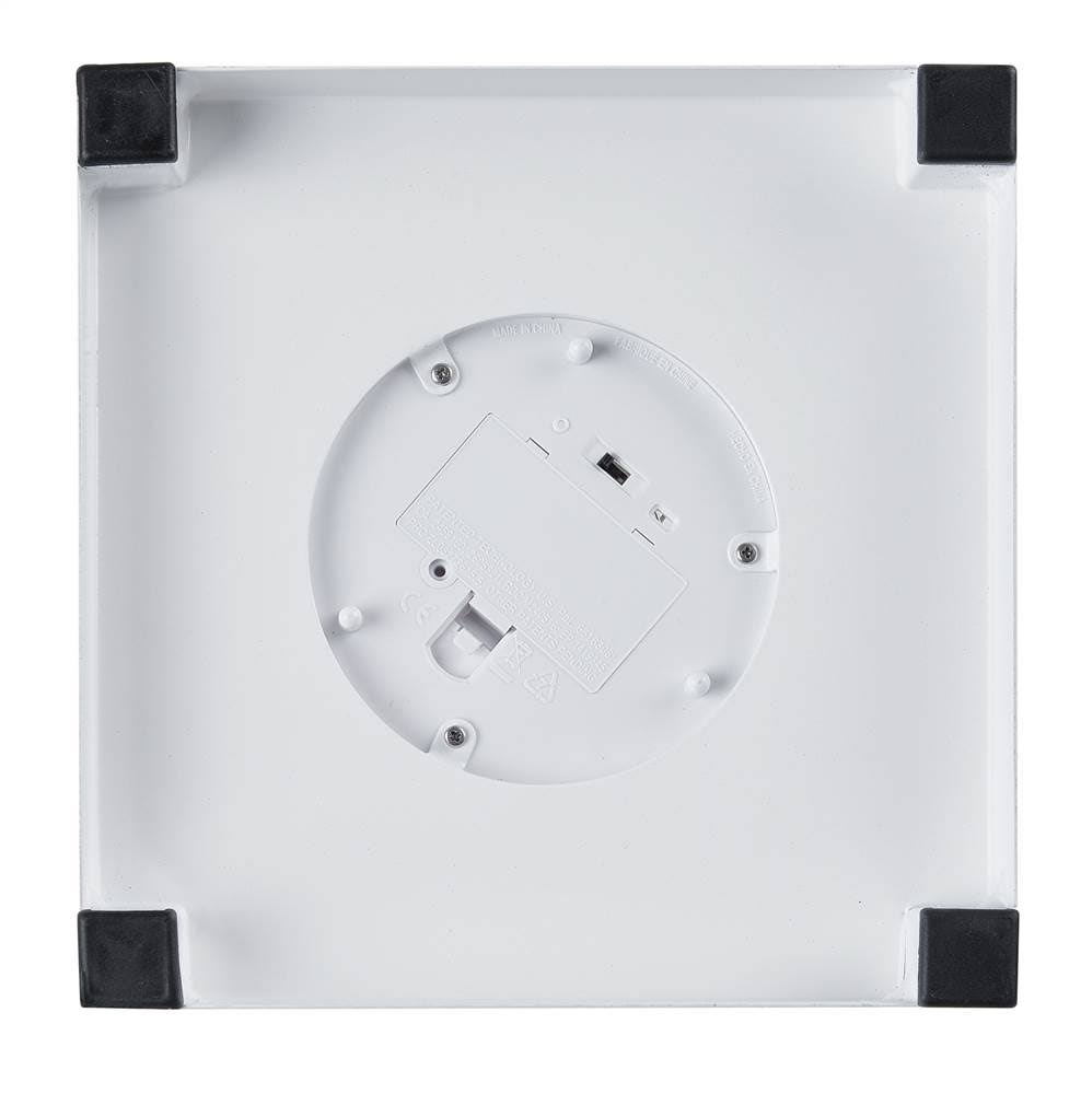 White Lantern with Flameless Candle S150