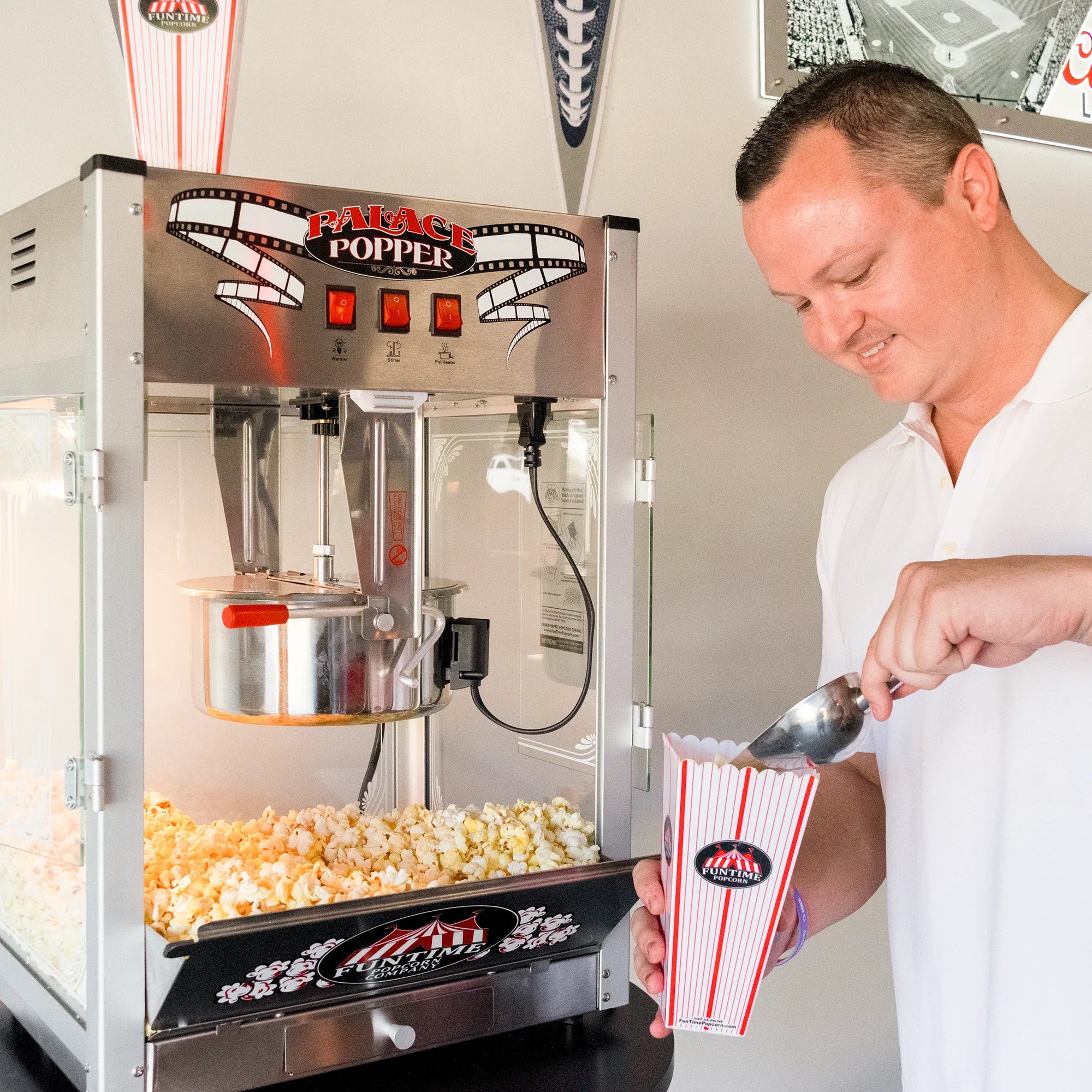 16oz Commercial Tabletop Popcorn Machine J9940