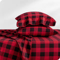White Double Brushed Flannel Sheet Set G7242