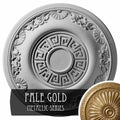 Hand-Painted Pale Gold Ceiling Medallion F5388