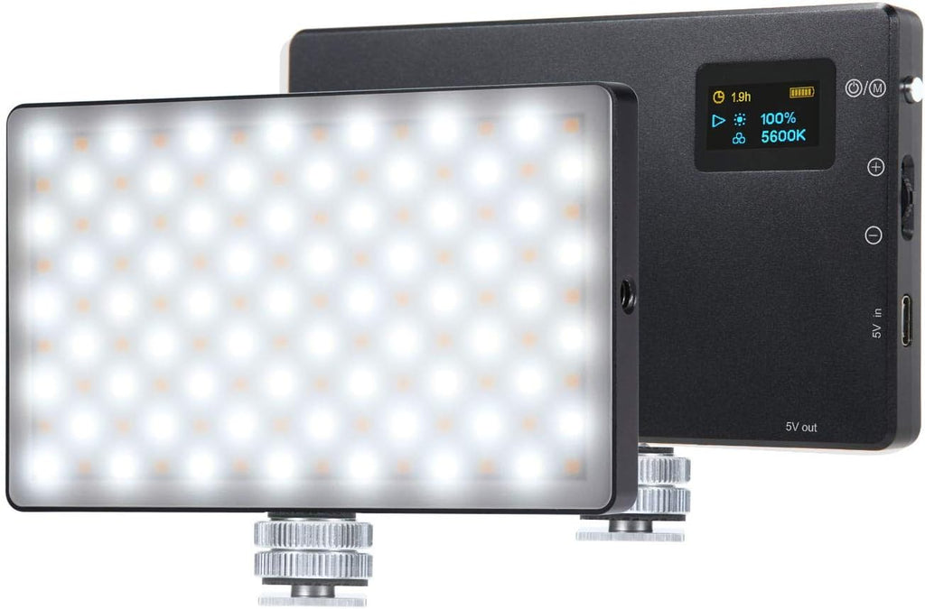 RGB Video Light, Magnetic Adsorption Photography Light, Full Color 9 Lighting Effect Adjustable 1-100% Stepless Dimming Portable Light P4091