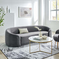 Gray Performance Velvet Sofa D6952