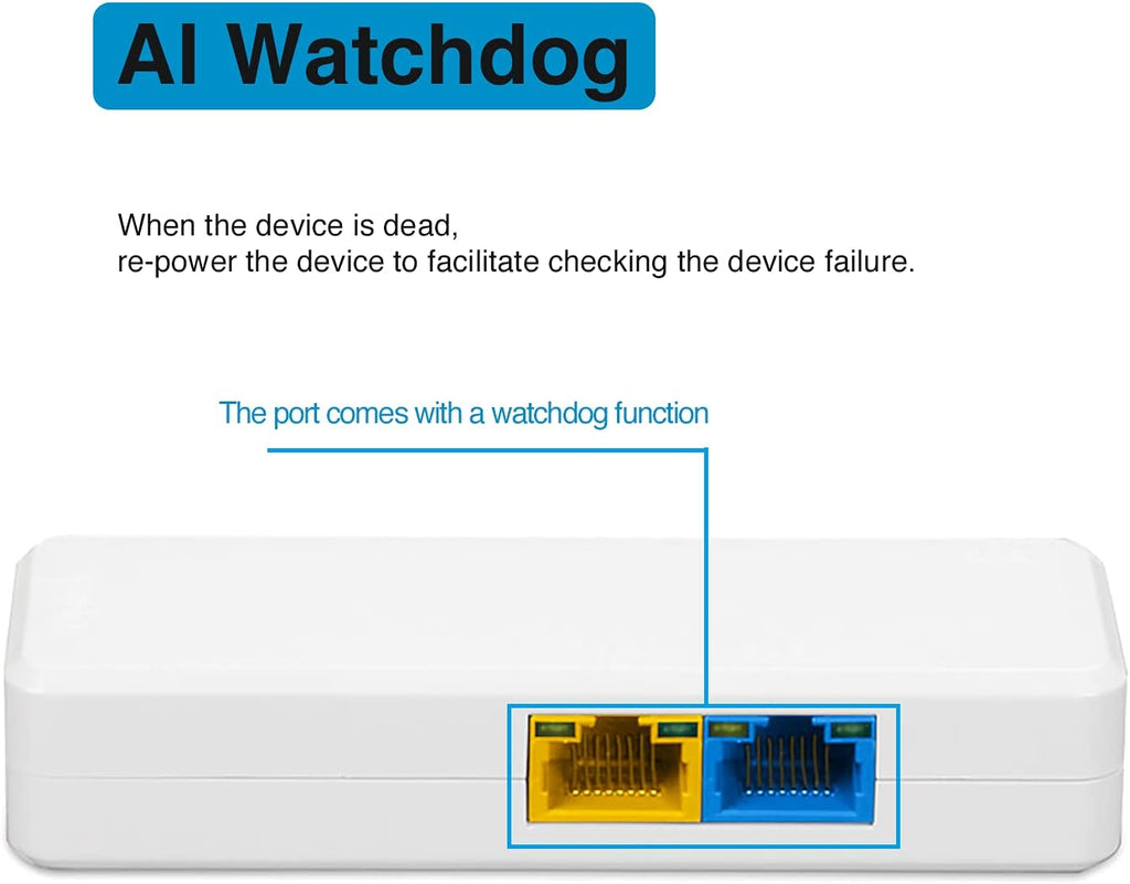 PoE Extend Switch, IEEE802.3af/at/bt, PoE++ BT Port 60W Output, Cascade 3-4 Times, Distance Extend 130M, Plug&Play O934