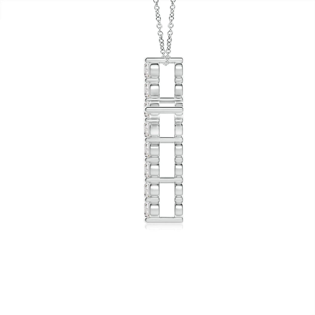 Diamond Cross Pendant Necklace in Platinum A2597