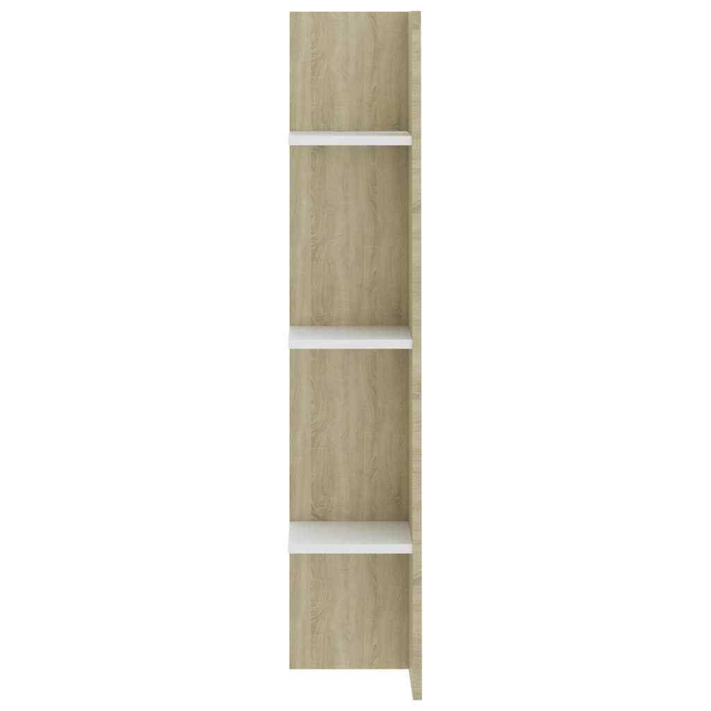 White Sonoma Oak Chipboard TV Cabinet B597