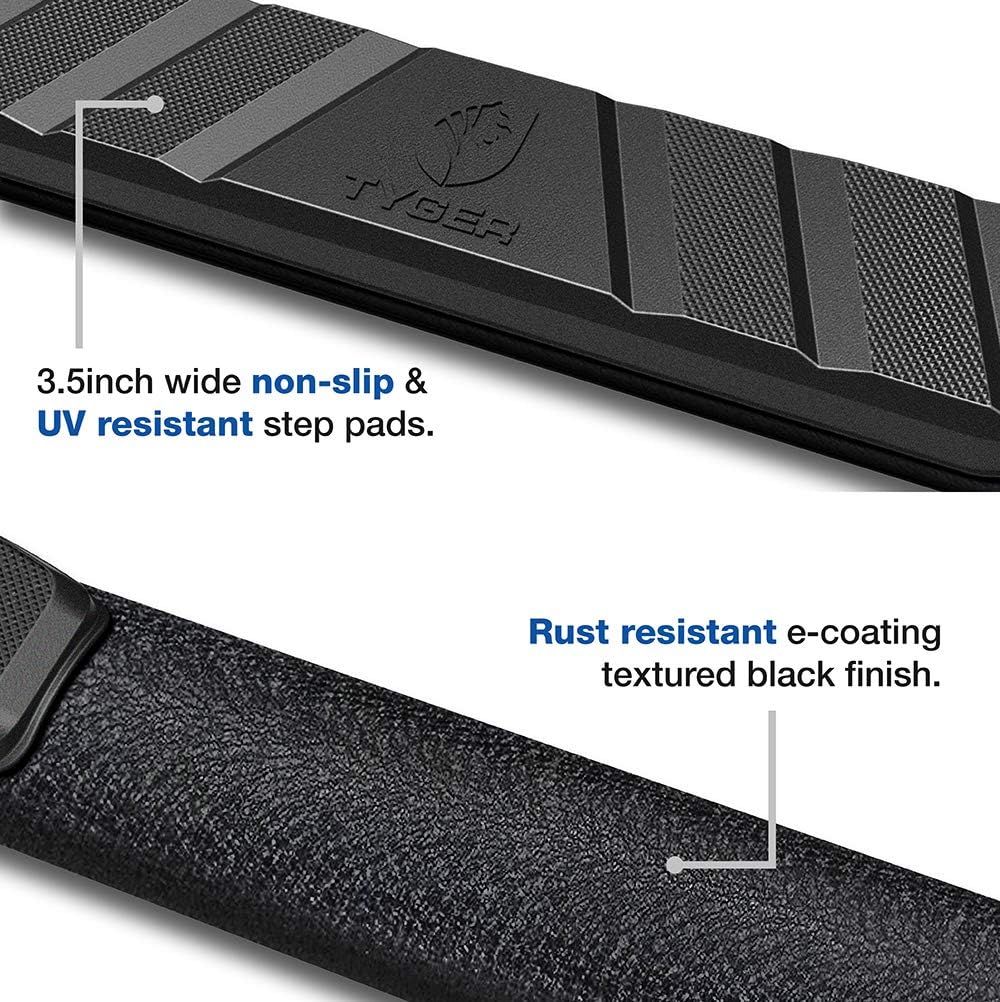 Textured Black Side Step Running Boards S76342