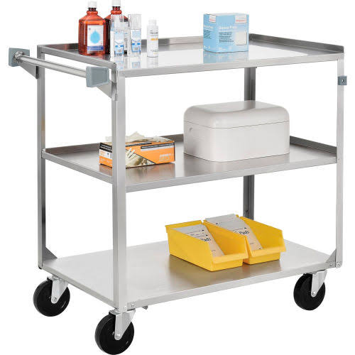 Stainless Steel Utility Cart 500 lb Cap N85288