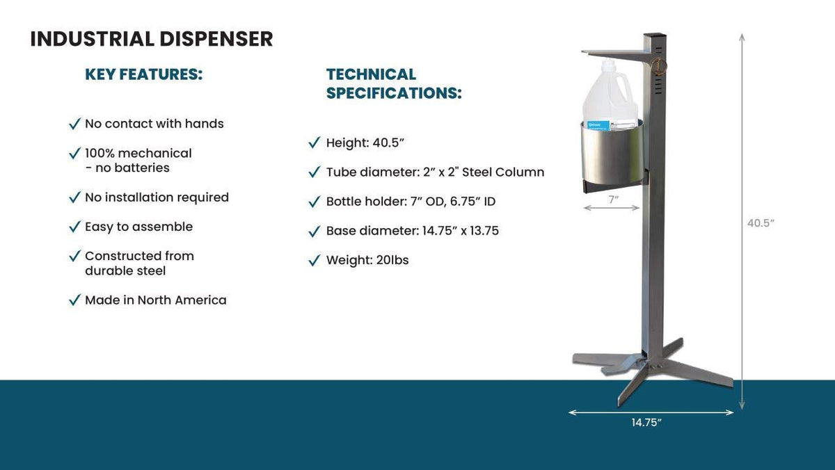 Industrial Hand Sanitizer Stand U30032