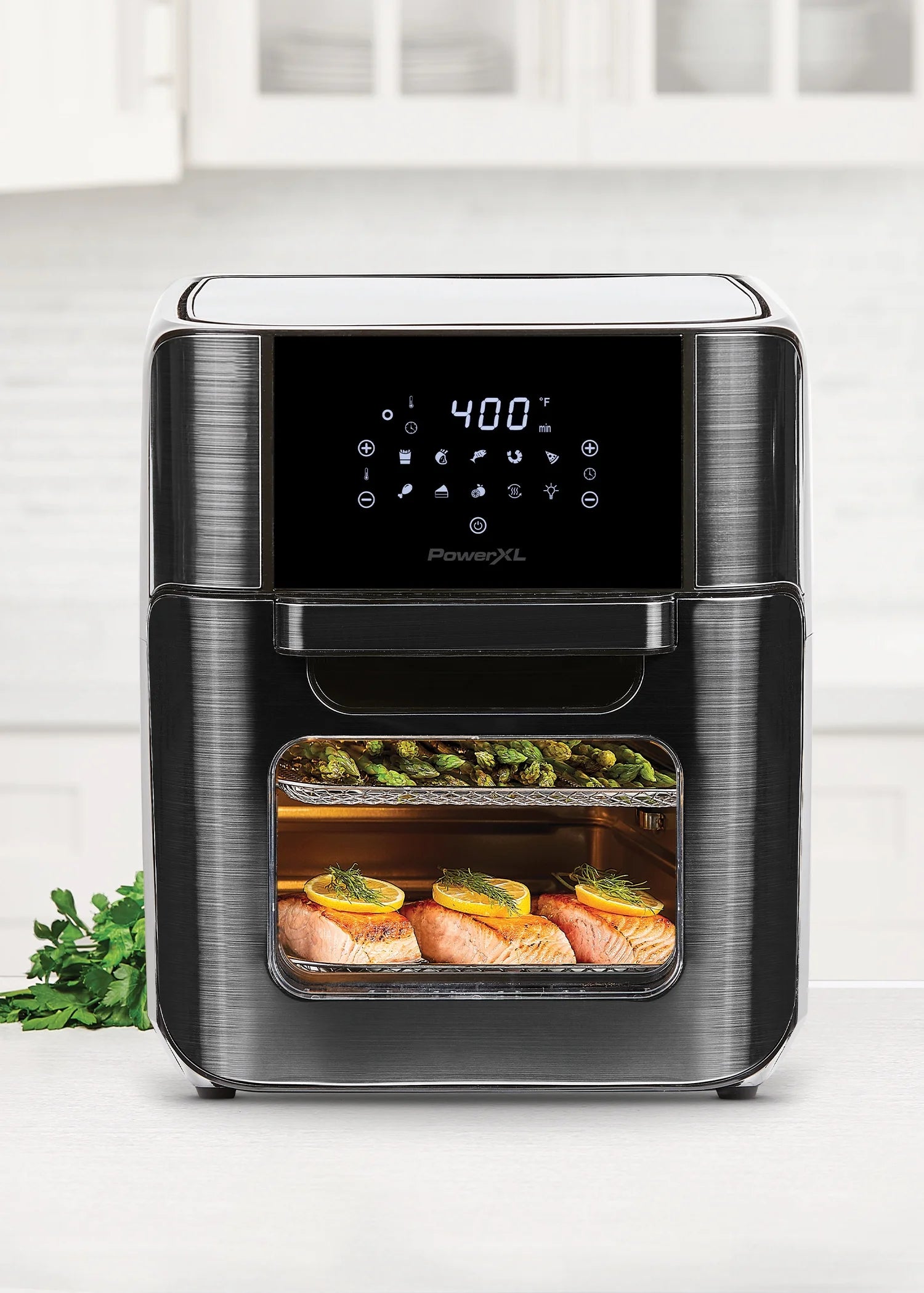 12 Quart Black Stainless Steel Air Fryer O101