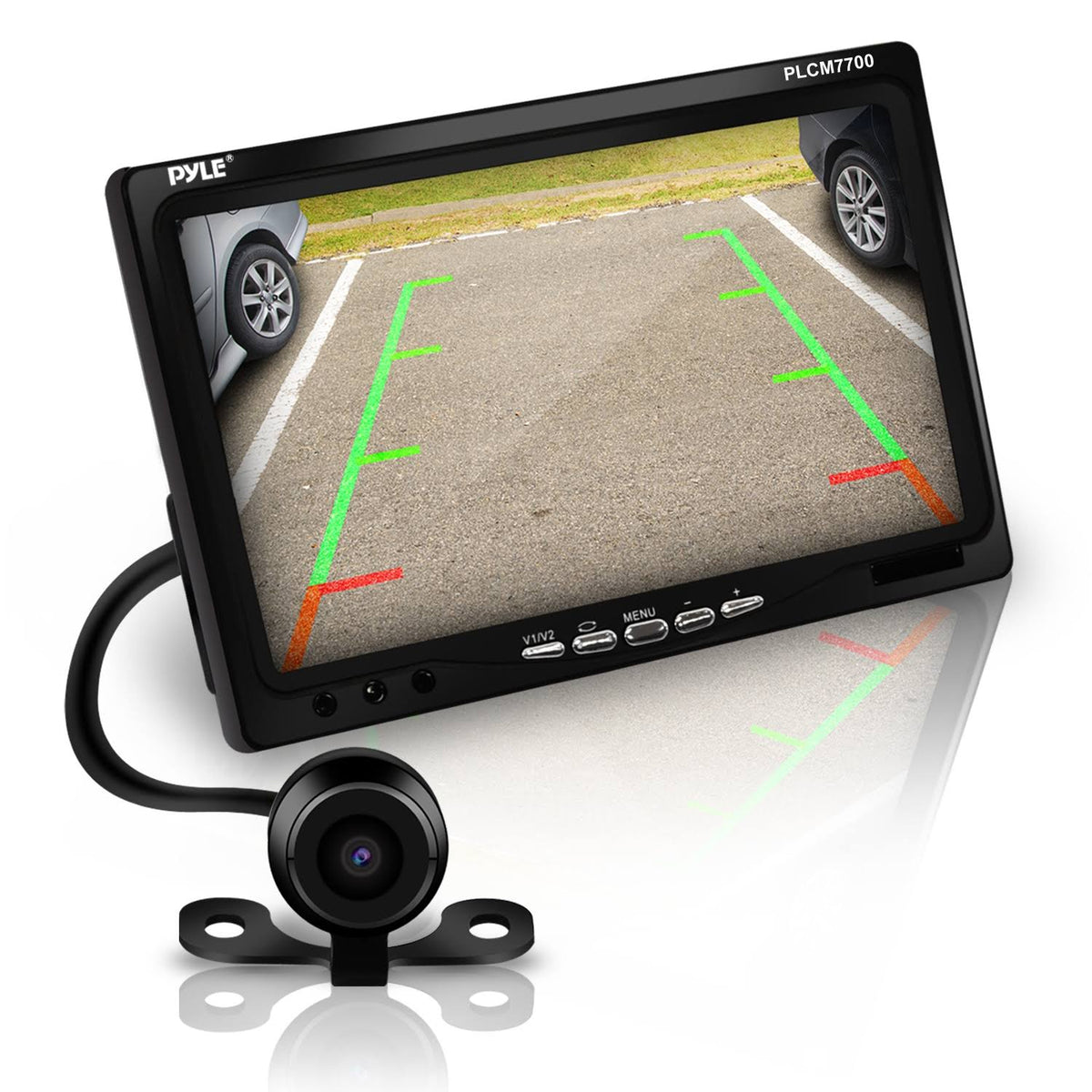 Window Suction-mount LCD Widescreen Monitor & Universal Mount Backup Camera C19271