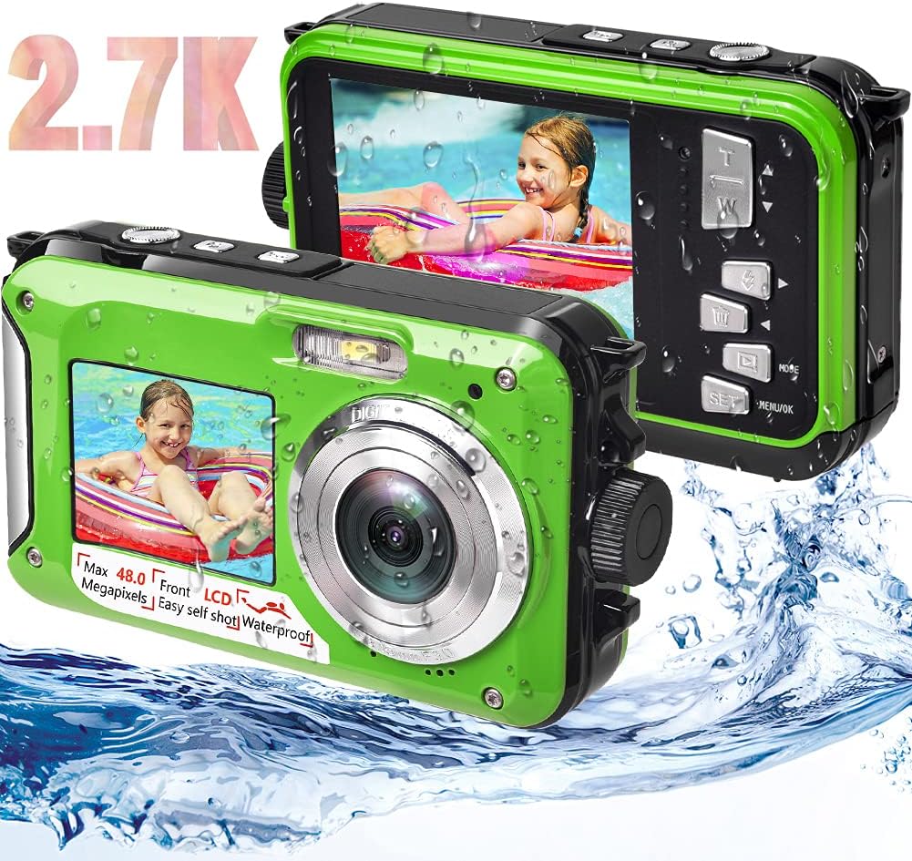 Waterproof Digital Camera 2.7K 48MP with Dual Screen Q92813