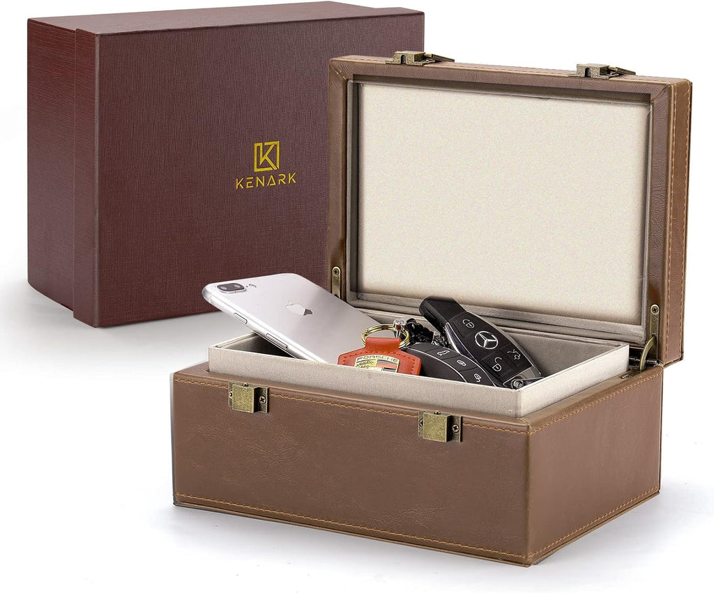 Faraday Box, Car Key Signal Blocker, RFID Blocking Box, Brown, Pack of 2 M499