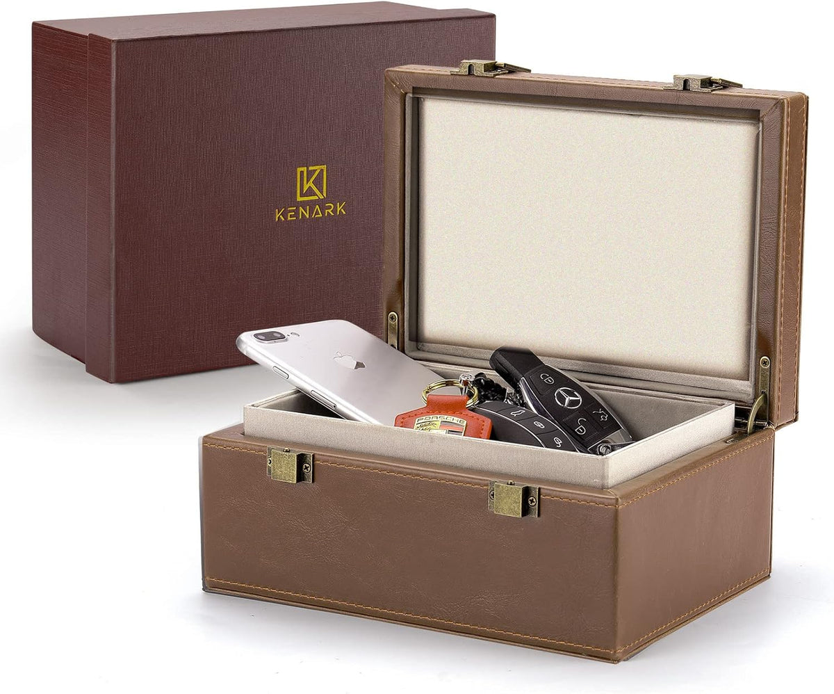 Faraday Box, Car Key Signal Blocker, RFID Blocking Box, Brown, Pack of 2 M499