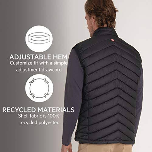Black M Featherless Down Vest C6015