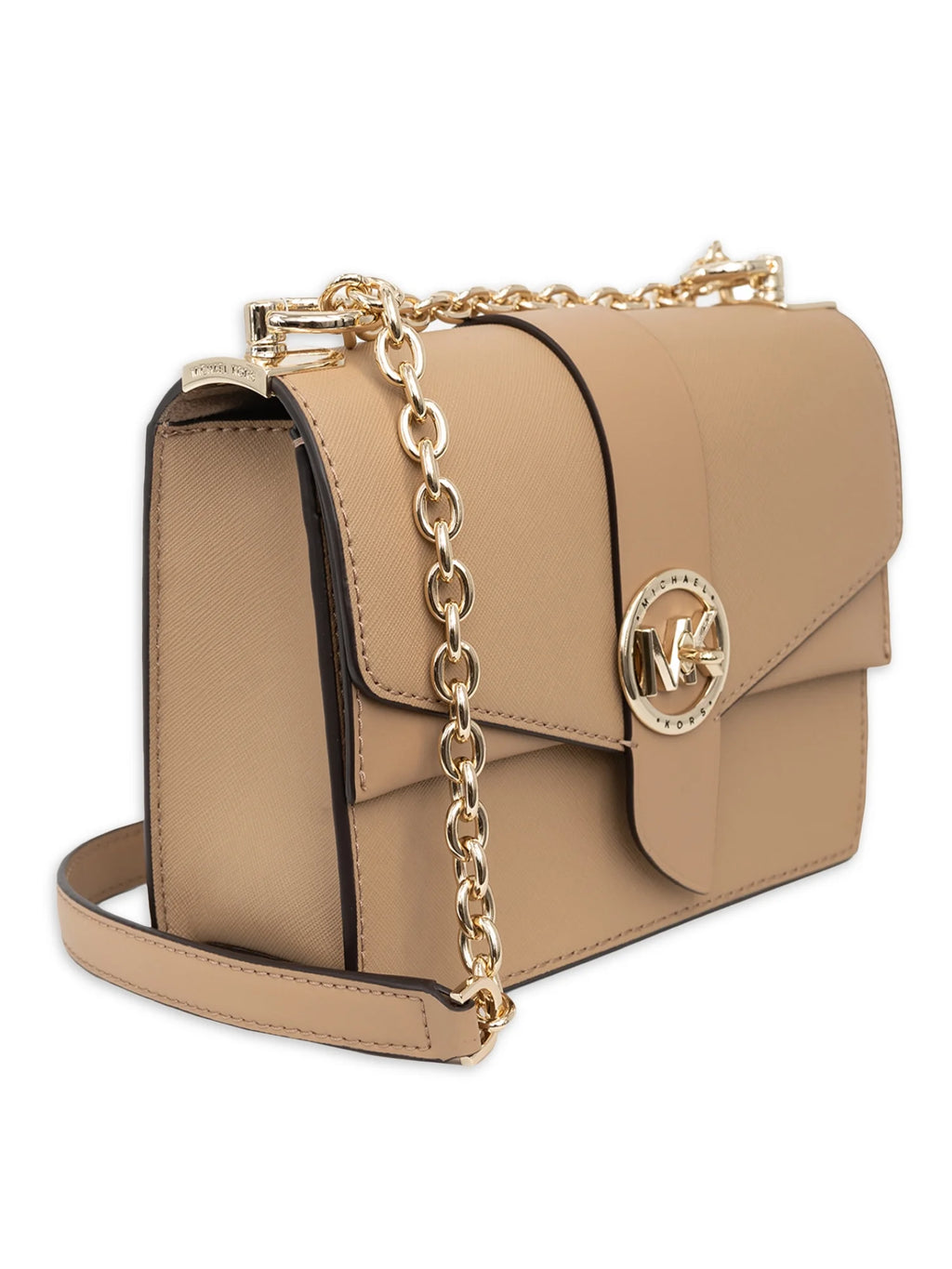 Camel Saffiano Leather Crossbody Bag G494351