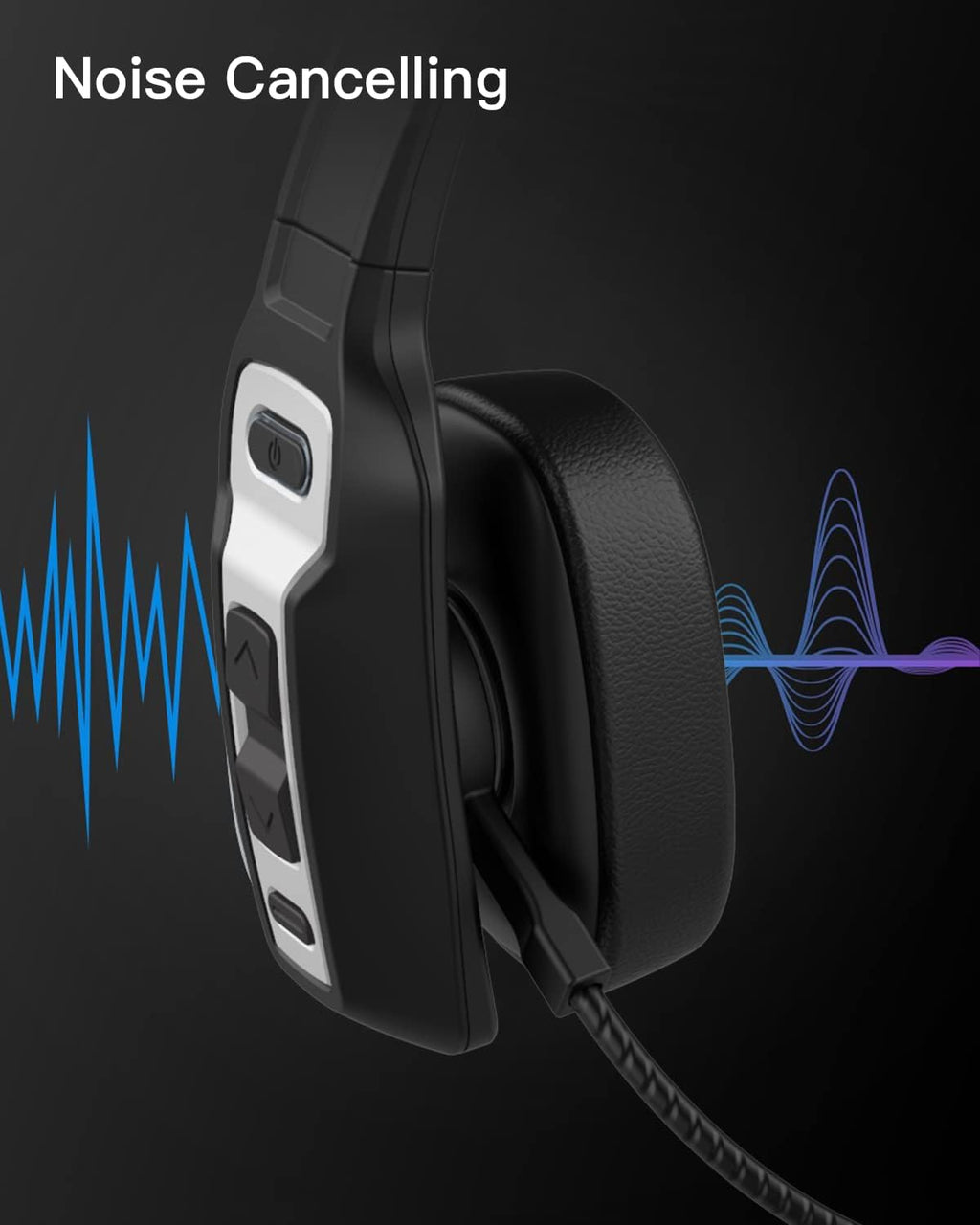 Bluetooth Headset with USB Dongle, Single-Ear Wireless Headset with Noise Cancelling Microphone, Pack of 2 O5137