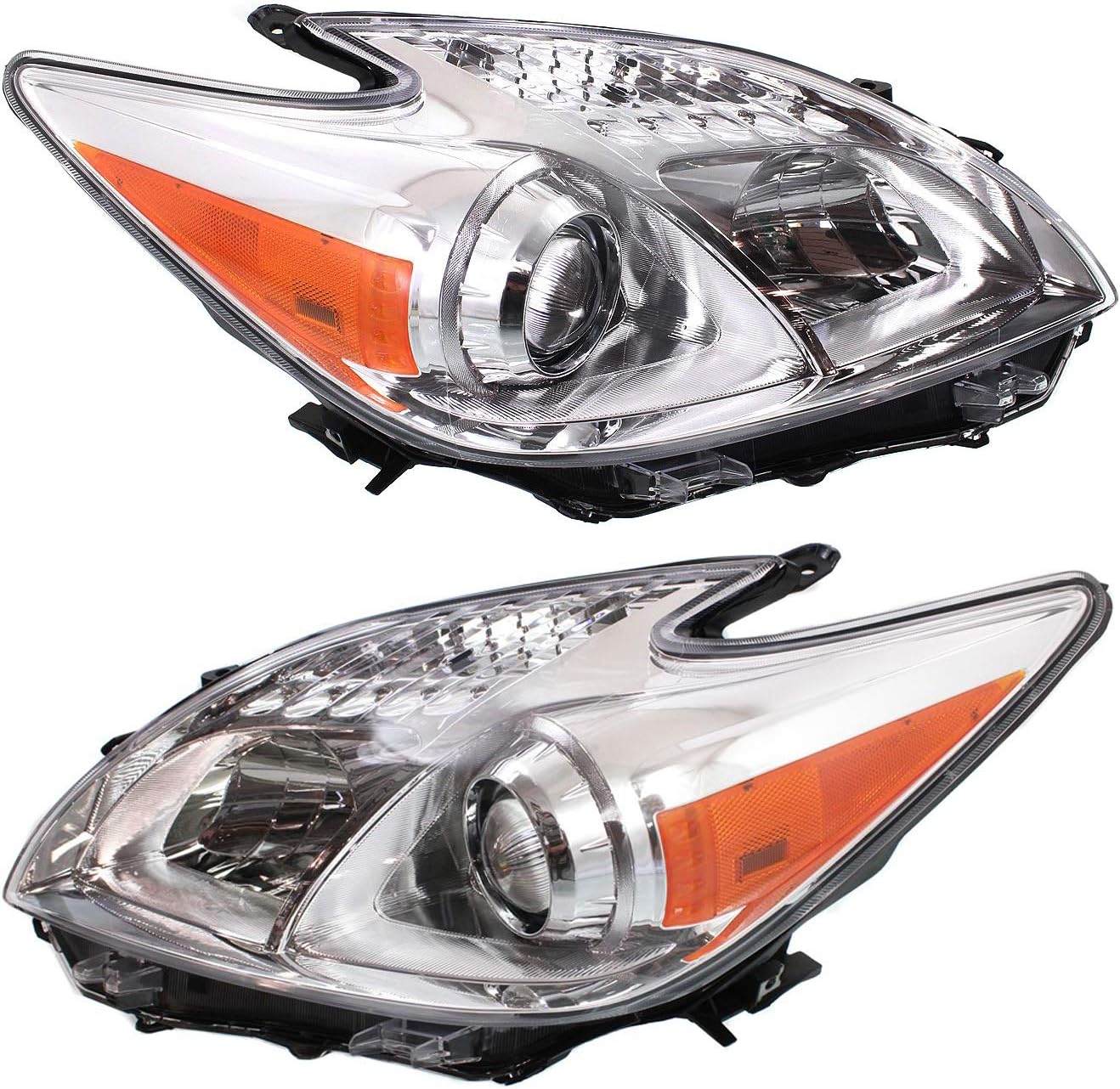Headlight Set of 2 Clear Lens Halogen H16589
