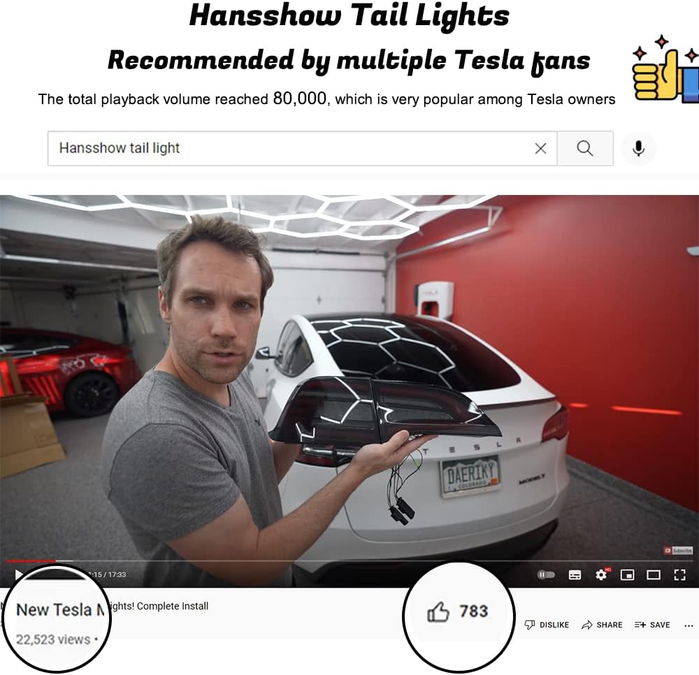 LED Tail Light for Tesla Model 3/Y 2017-2022 K73409